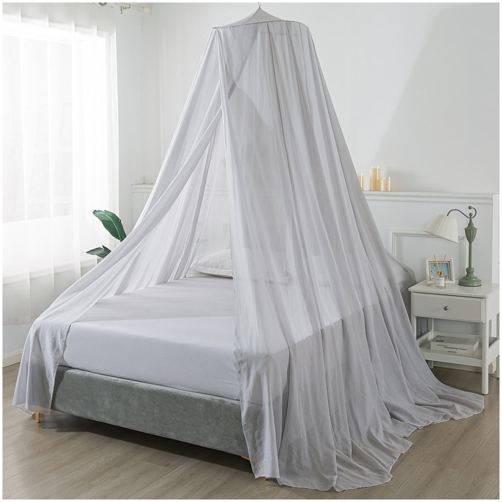 1-Door 100% Silver Spun Cotton Bed Canopy | Faraday EMF Protection - redemptionshield