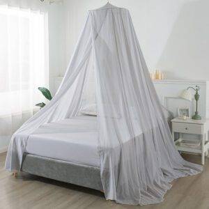 1-Door 100% Silver Spun Cotton Bed Canopy | Faraday EMF Protection - redemptionshield